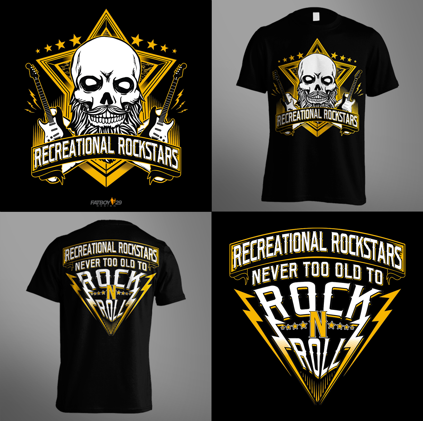 Recreational Rockstars - Logo by Fatboy Design Recreational Rockstars - Logo in T-Shirt Design Inspiration by Fatboy Design