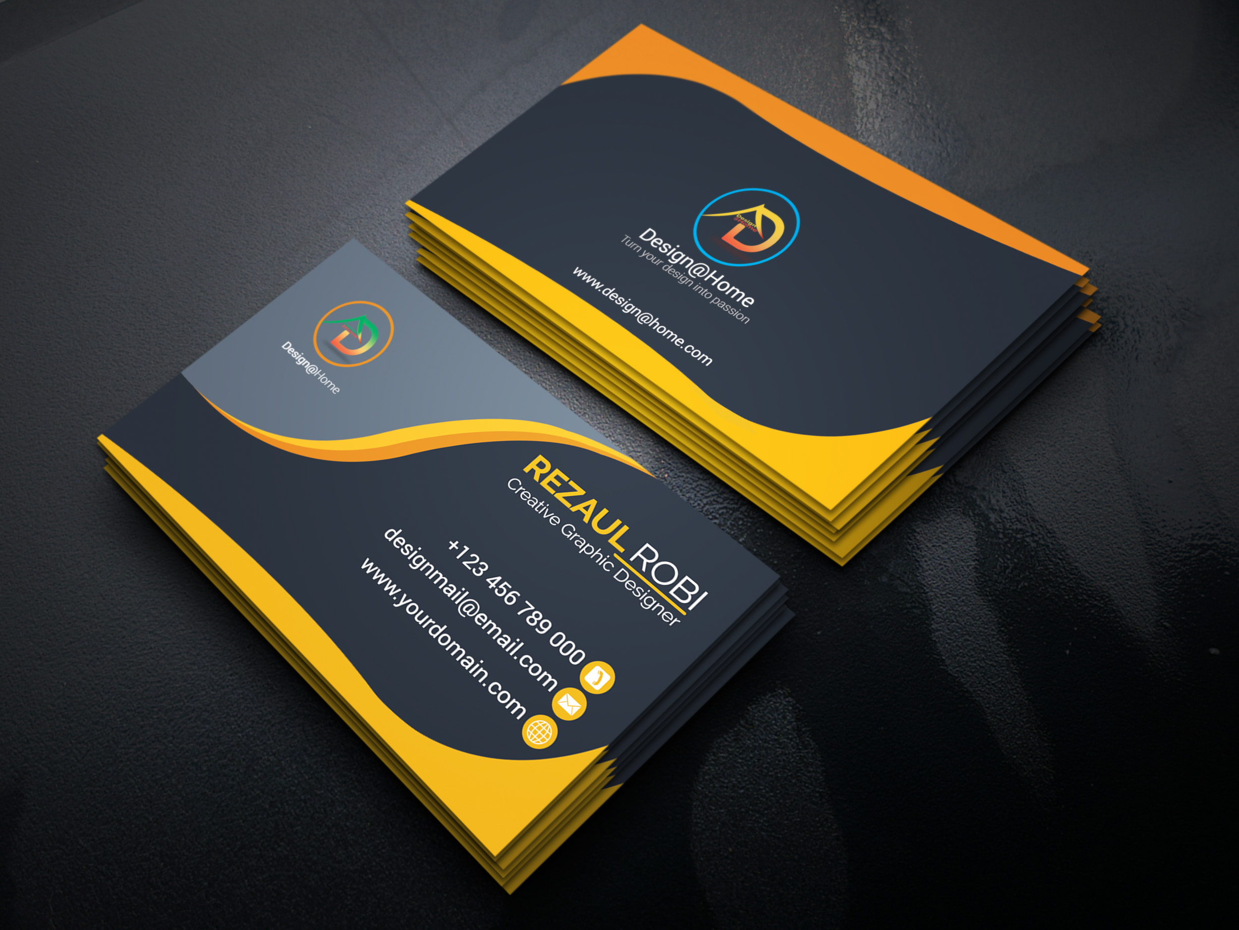 Modern Business Card Design by Rezaulit44 Modern Business Card Design in Business Card Design Inspiration by Rezaulit44