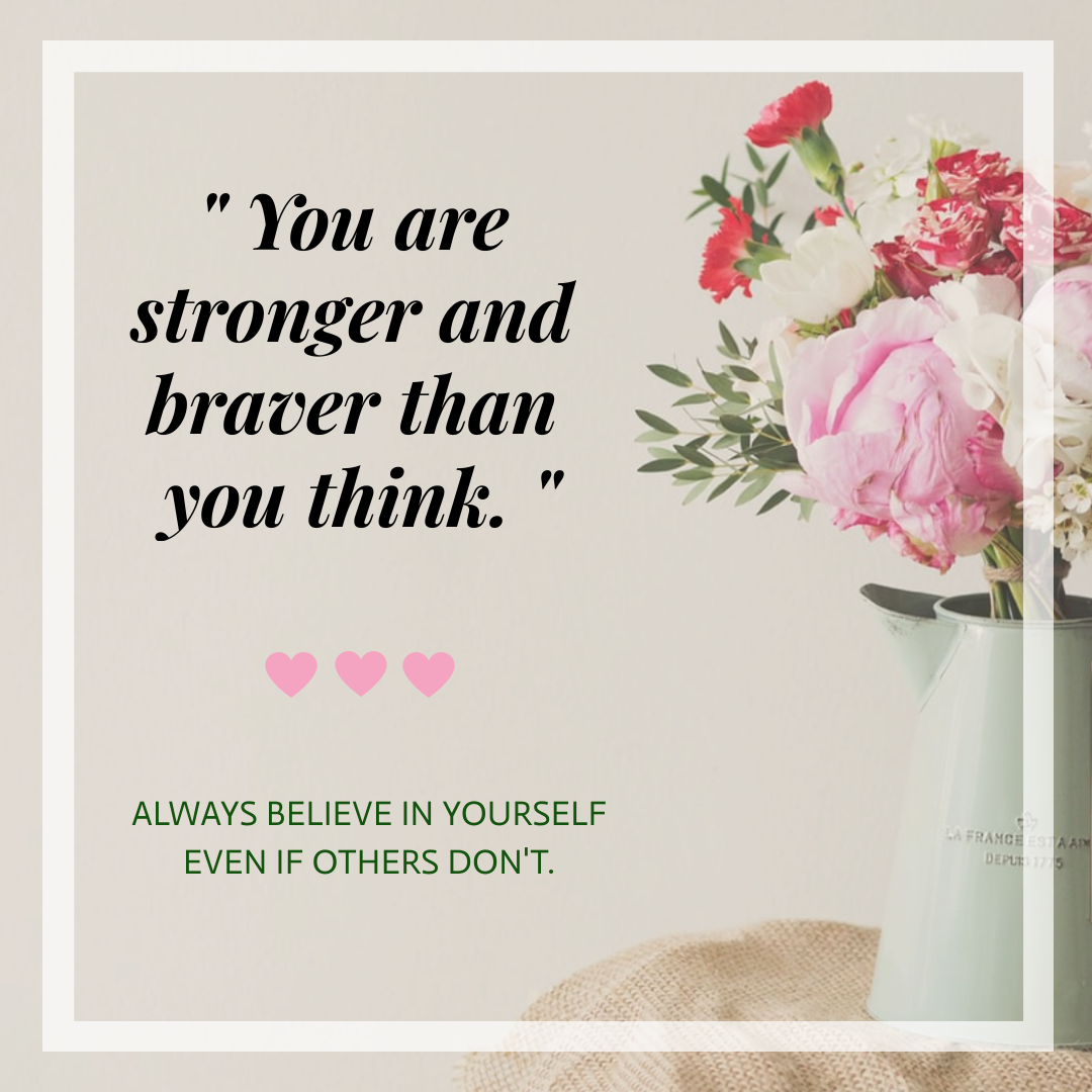 Believe in Yourself - Instagram Quote Post in Instagram Post Design Inspiration by Soo Ling Loo