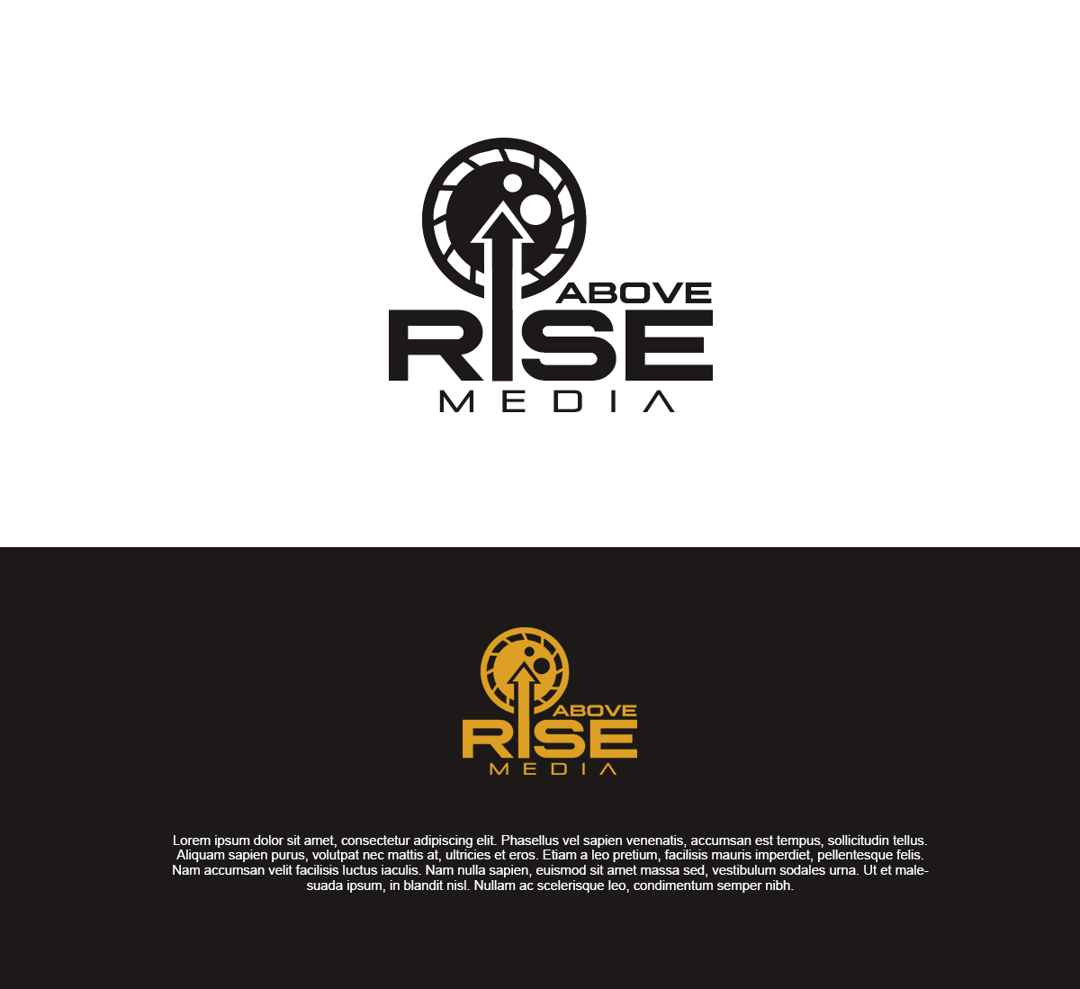 Rise Above Media by Sijreickako Cabantog Rise Above Media in Logo & Brand Identity Inspiration by Sijreickako Cabantog