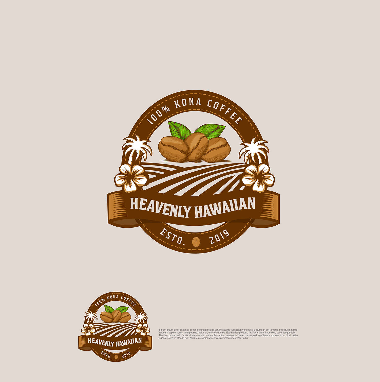 Heavenly Hawaiian in Logo & Brand Identity Inspiration by Sijreickako Cabantog
