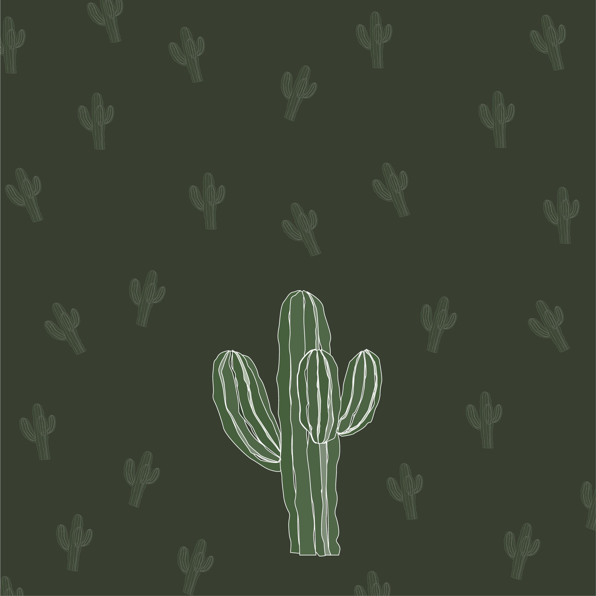 CACTUS in Pattern & Surface Design Inspiration by Melody Pimenta