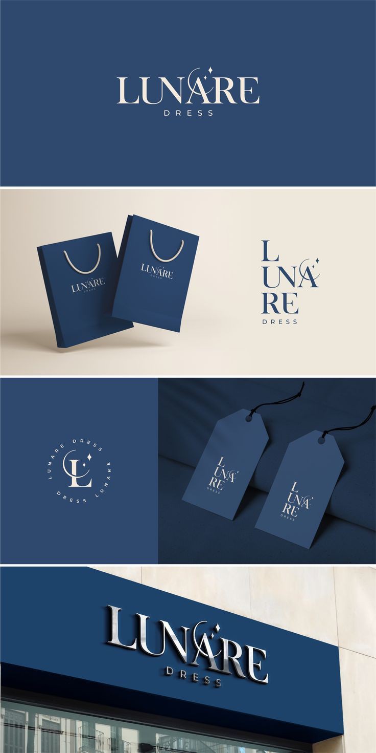 LUNARE DRESS by Excel LUNARE DRESS in Business Card Design Inspiration by Excel