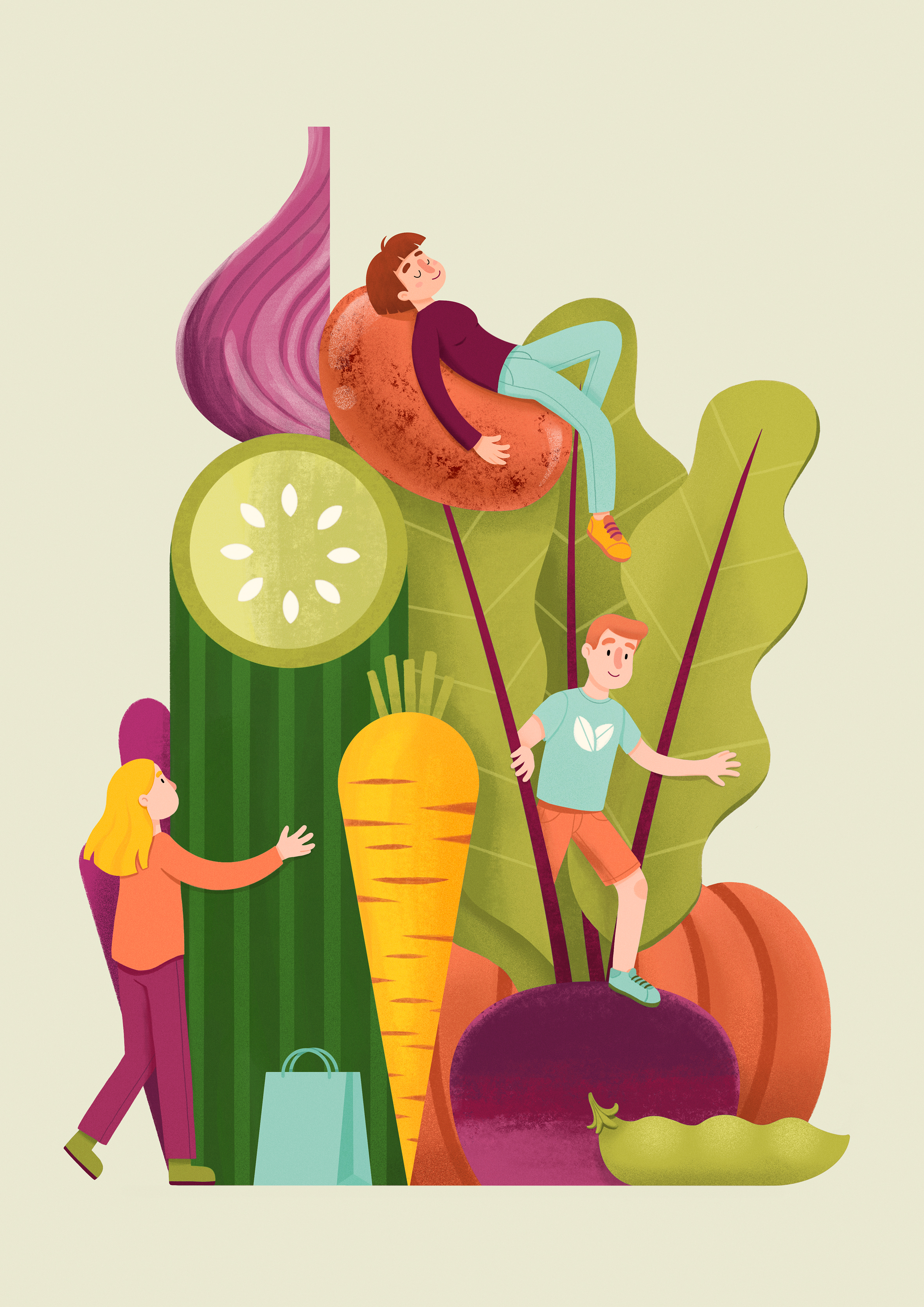 Healthy nutrition in Magazine Design Inspiration by Jill Gori