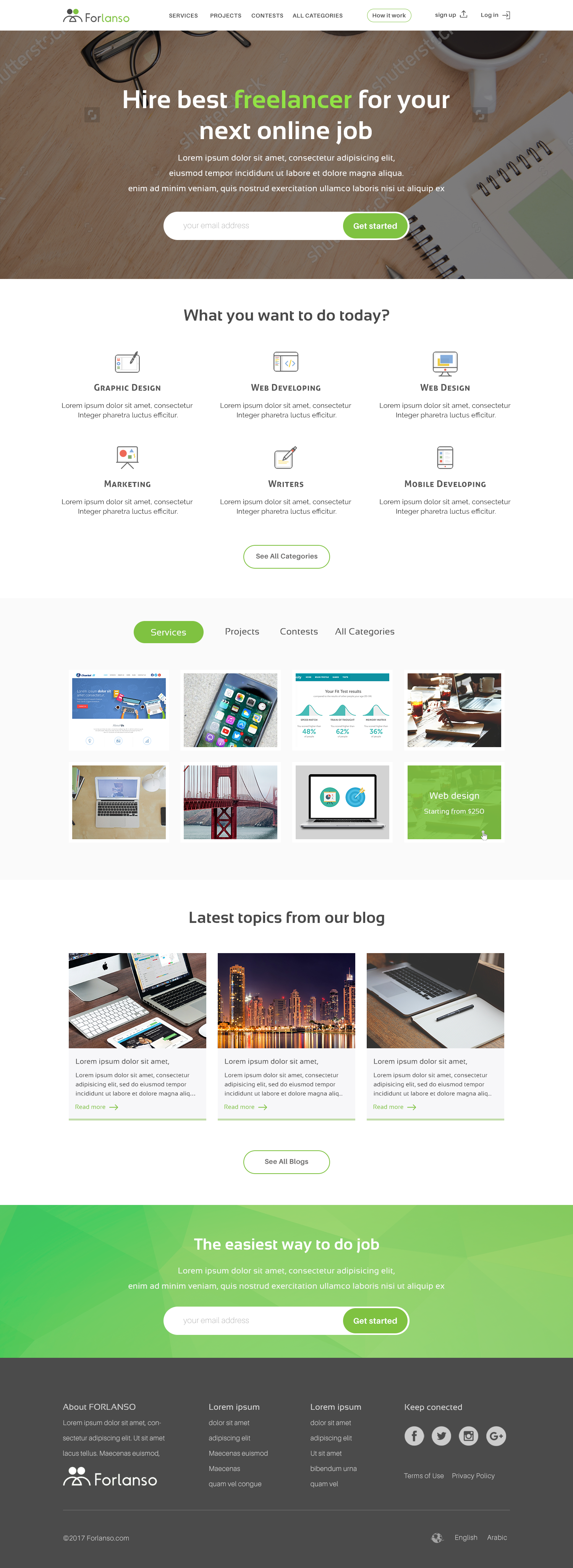 Freelancing website in Website Design Inspiration by Beltagy Designs