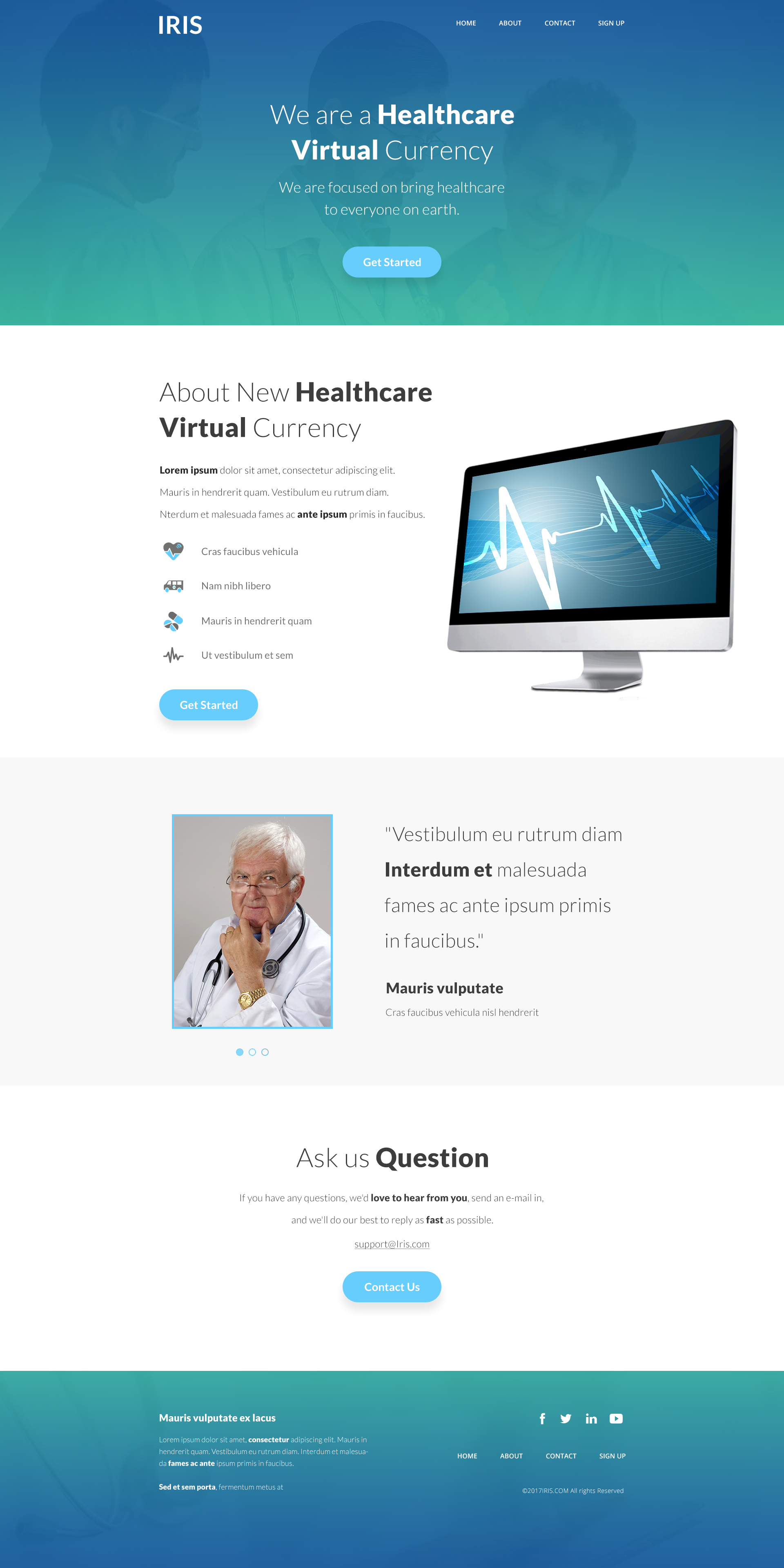 Web site for healthcare virtual currency in Website Design Inspiration by Beltagy Designs