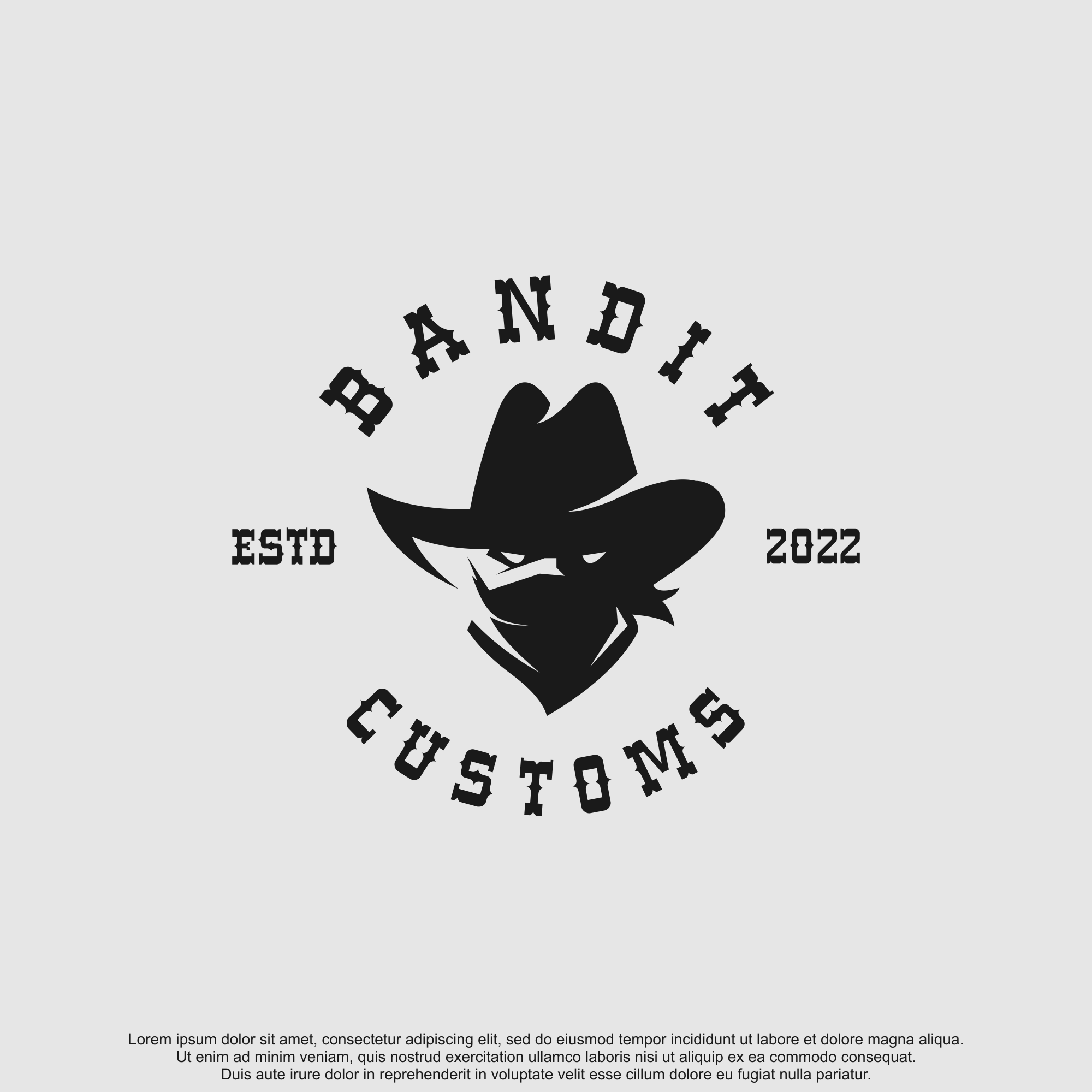 Bandit Logo Design by Helena Bandit Logo Design in Hat & Cap Design Inspiration by Helena