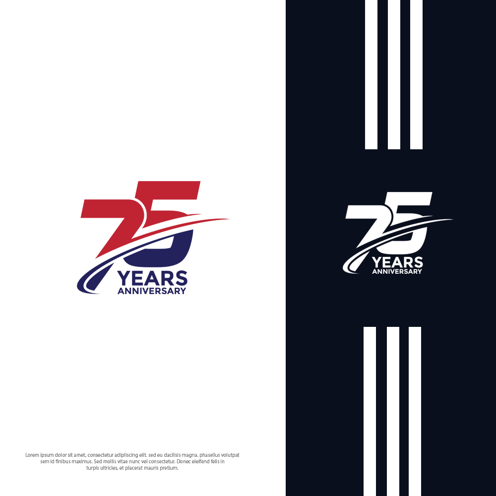 75 aniv by Rooy Design 75 aniv in Logo Design Inspiration by Rooy Design