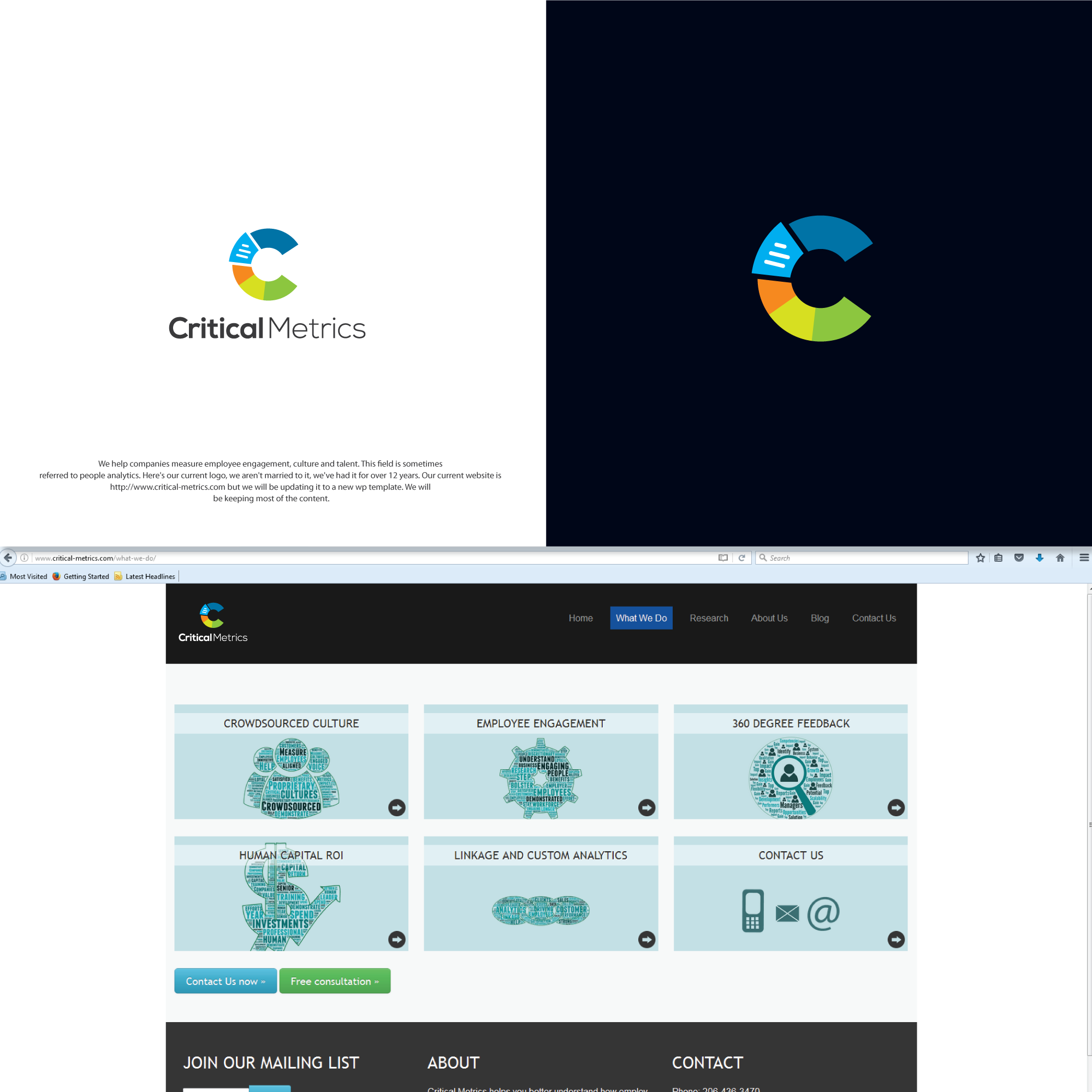 Logo Design For Critical Metrics. in Logo & Social Media Pack Inspiration by Uxboss