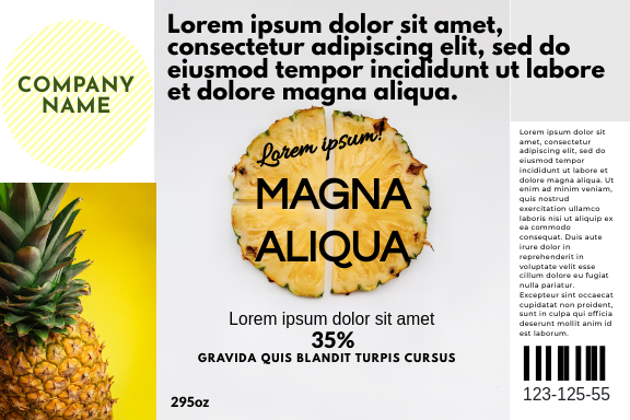 Pineapple Label in Product Label Inspiration by Julius Caisas Go