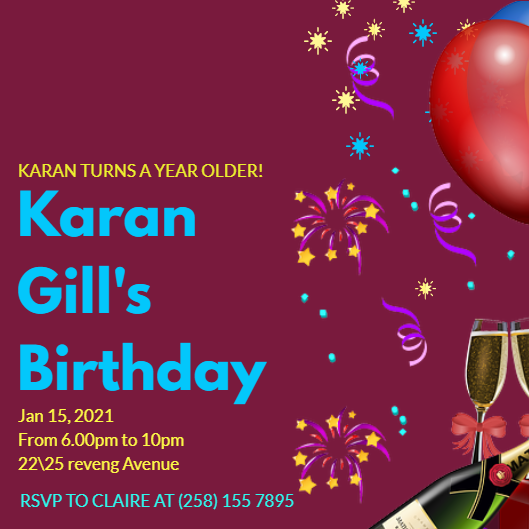 Birthday Invitation by Sharmin Akther Birthday Invitation in Invitation Card Design Inspiration by Sharmin Akther