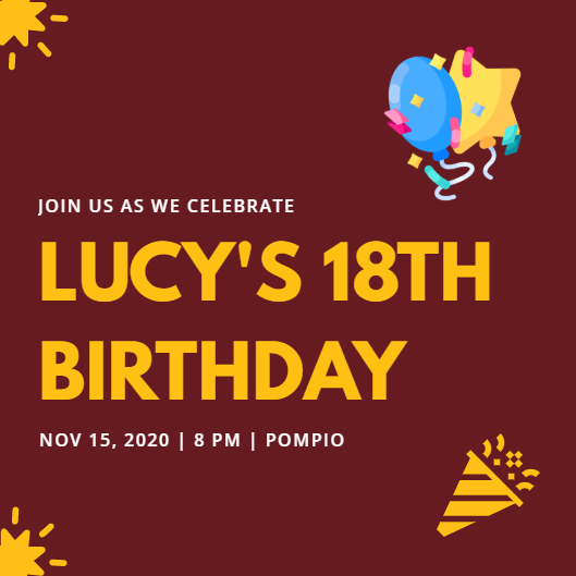 Birthday Invitation in Invitation Card Design Inspiration by Sharmin Akther