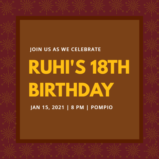 Birthday Invitation in Invitation Card Design Inspiration by Sharmin Akther