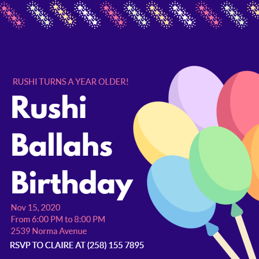 Birthday Invitation in Invitation Card Design Inspiration by Sharmin Akther