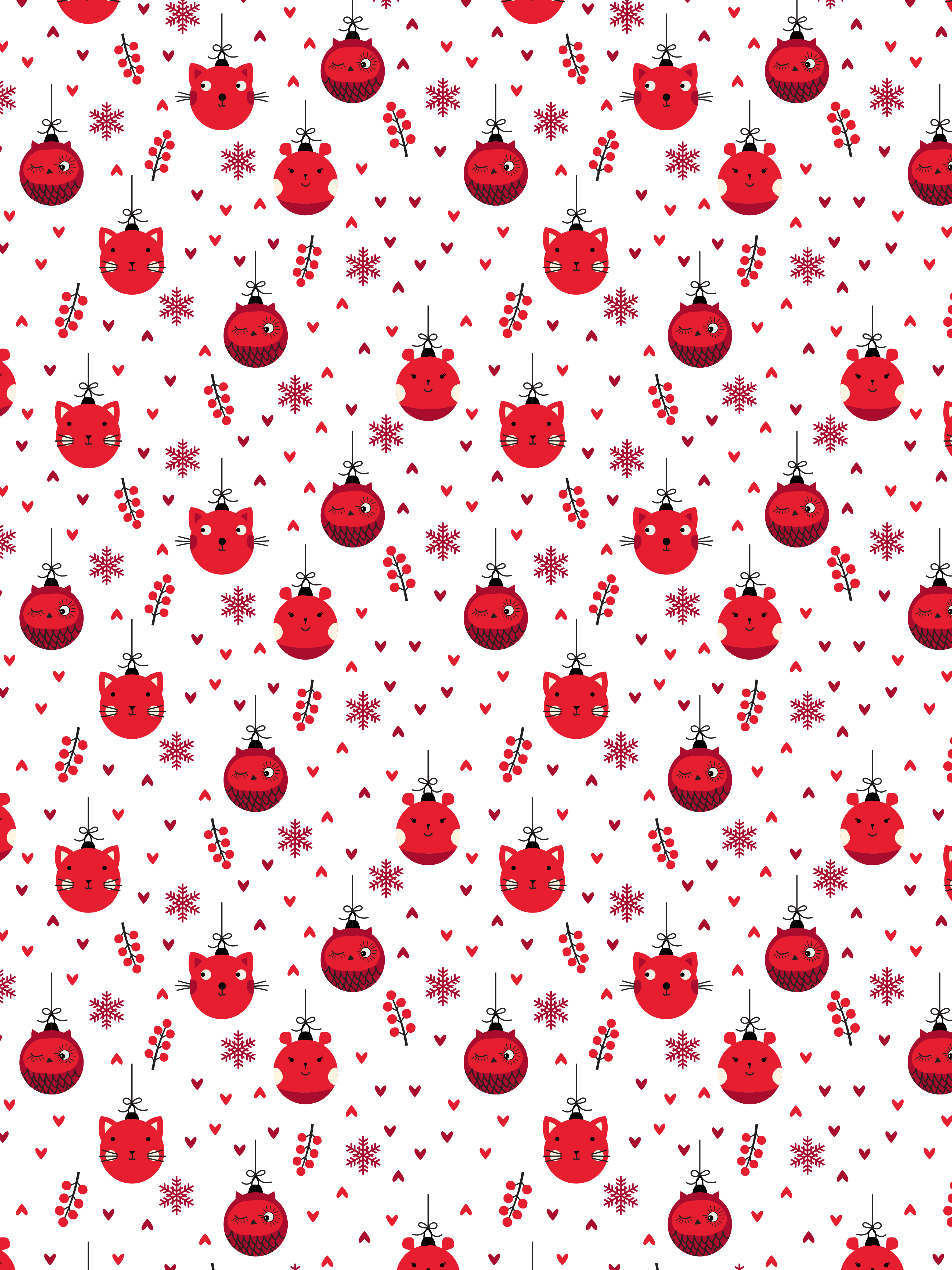Happy face baubles allover print in Pattern & Surface Design Inspiration by Keren Mcconnell