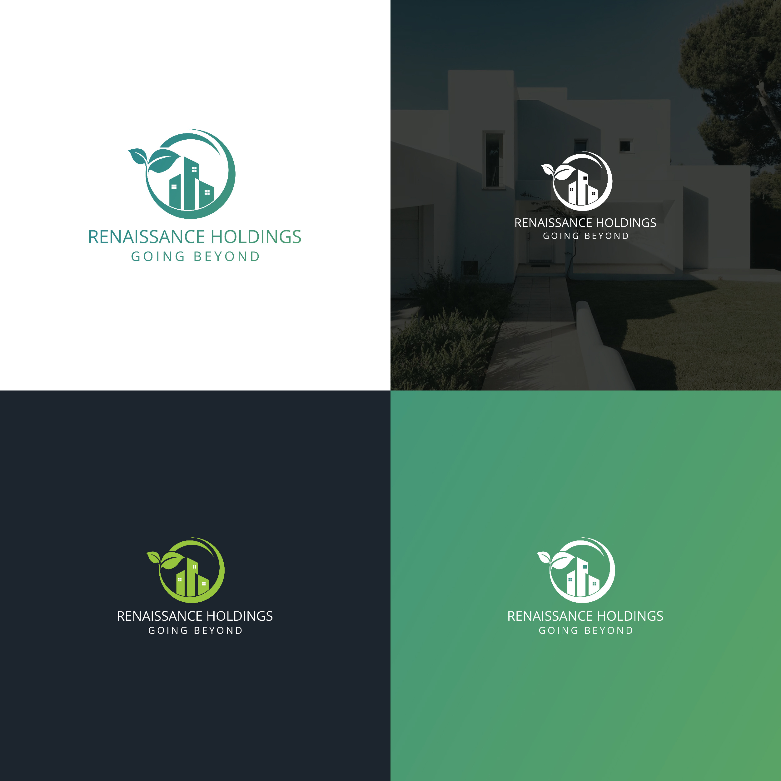 Green Real estate Logo Concept by Griffin Green Real estate Logo Concept in Logo And Business Card Design Inspiration by Griffin