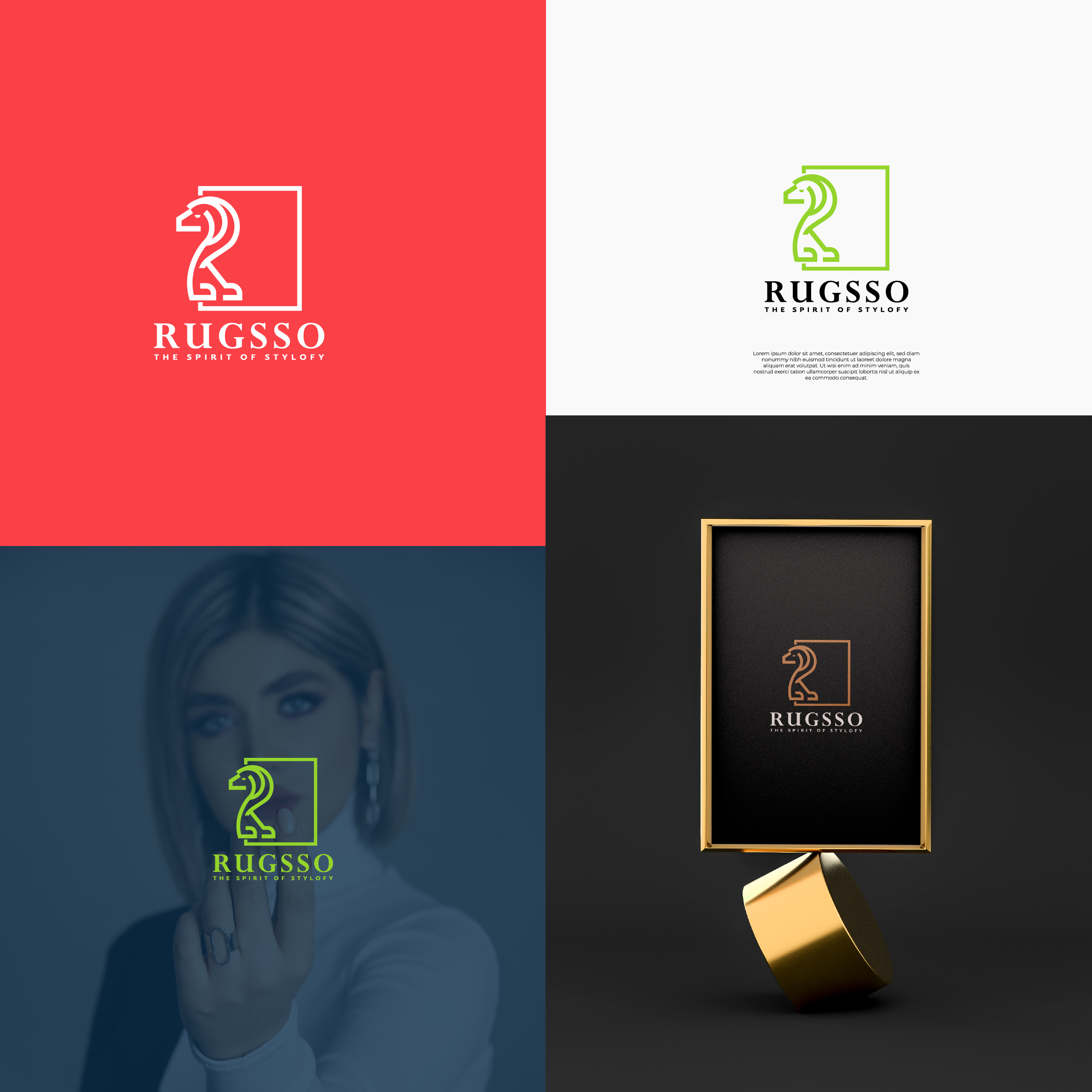 Rugsso Rebranding by Griffin Rugsso Rebranding in Logo & Brand Identity Inspiration by Griffin