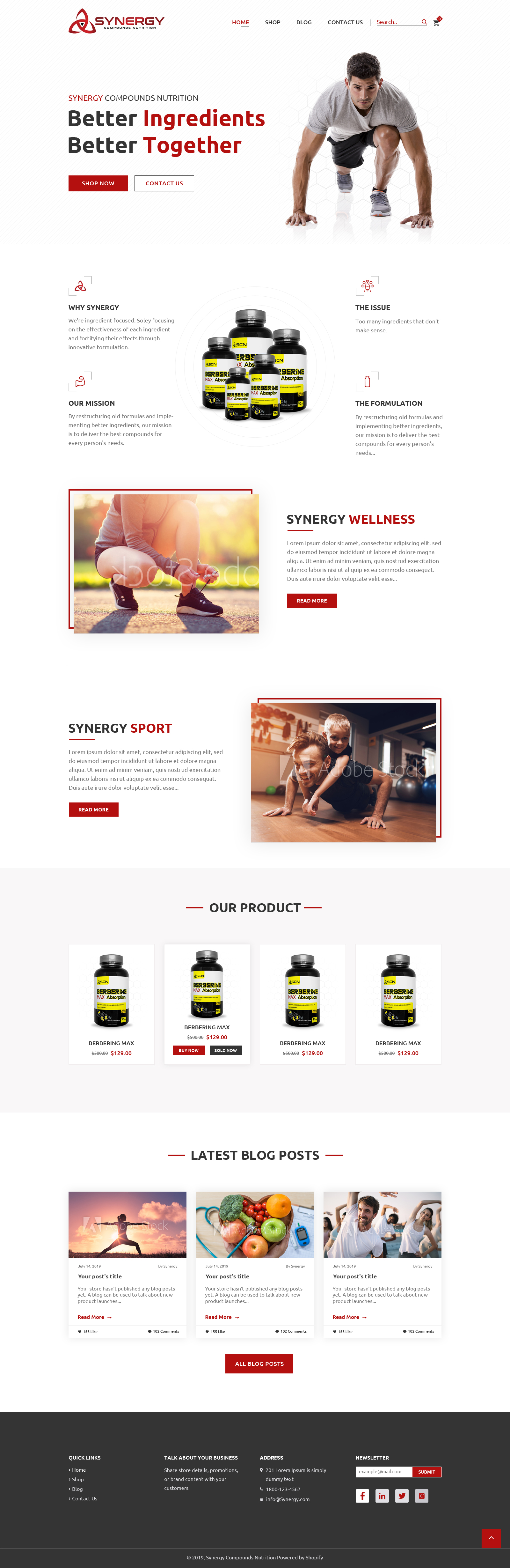 4-Synergy Compounds Nutrition by Graphic Studio 4-Synergy Compounds Nutrition in Landing page design Inspiration by Graphic Studio