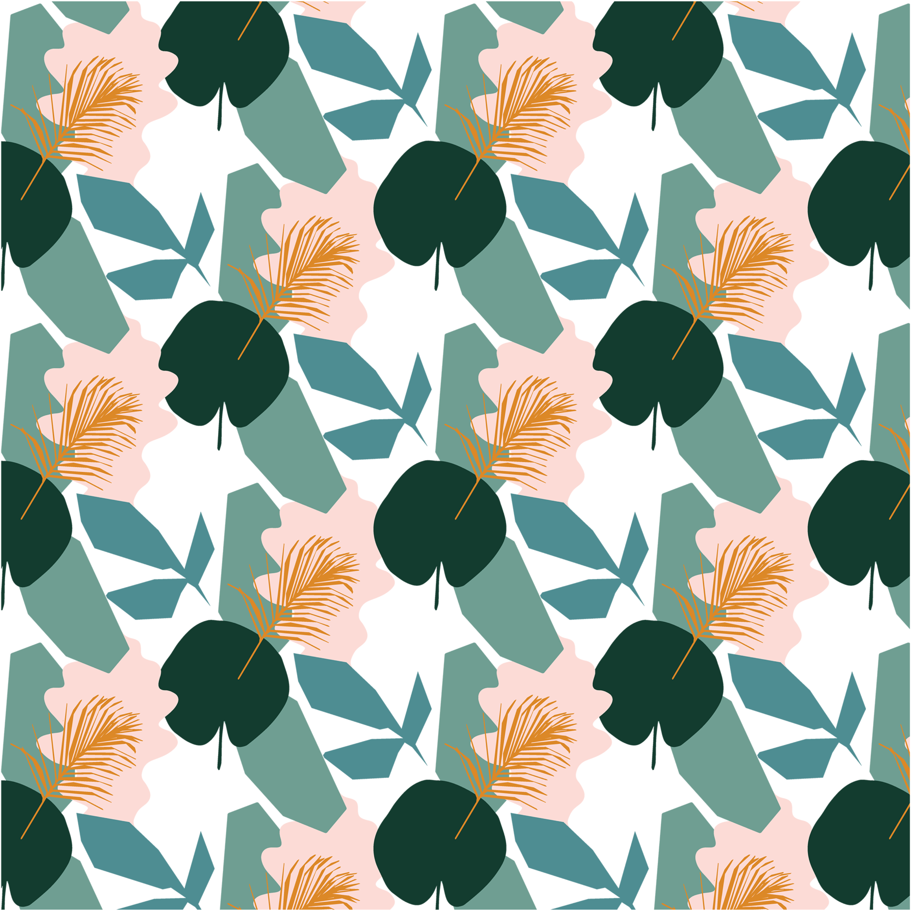 Closely Places Leaves and Flowers Pattern in Pattern & Surface Design Inspiration by Truth_life_hope