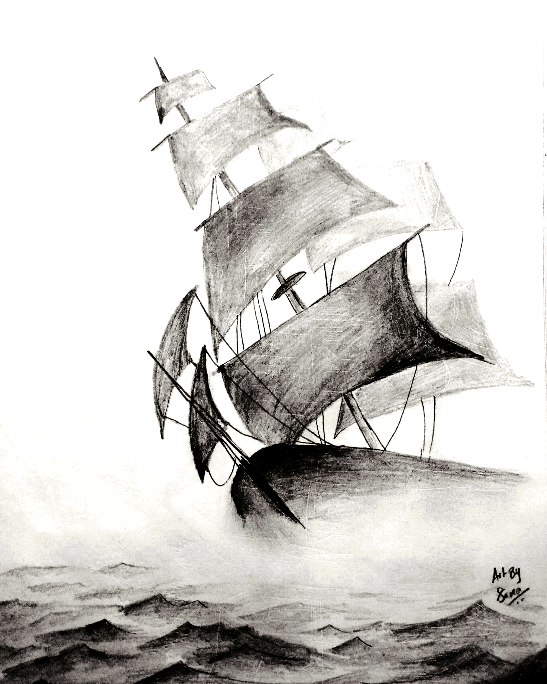 The Storm by Tejaswini S K The Storm in Drawing Inspiration by Tejaswini S K