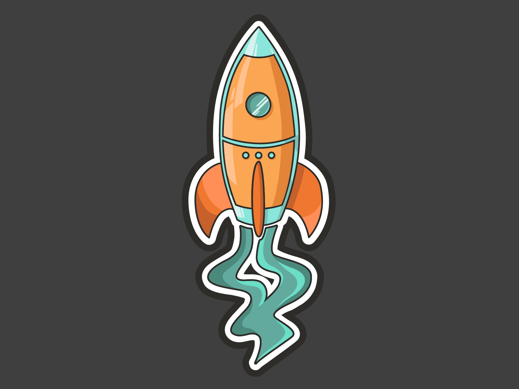 Rocket Sticker - Sticker Design BY Larapater1 51720 - Designhill