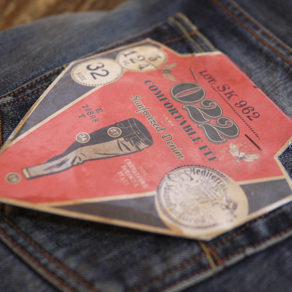 Denim Flasher _ 02 by Odderflip Denim Flasher _ 02 in Label Design Inspiration by Odderflip