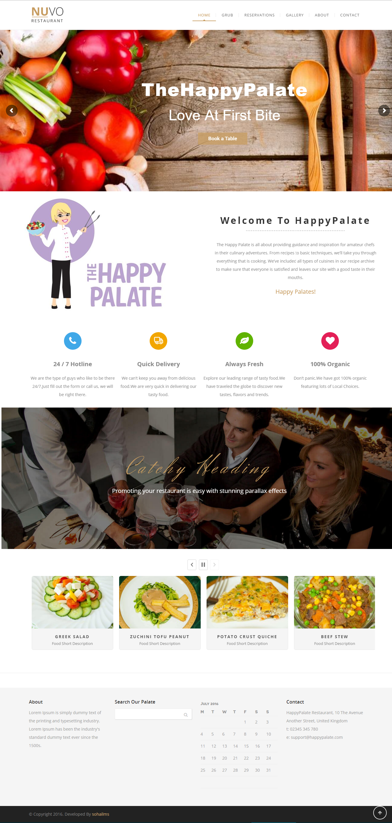 The Happy Plate Cheff Website Design by Sohailms The Happy Plate Cheff Website Design in Website Design Inspiration by Sohailms