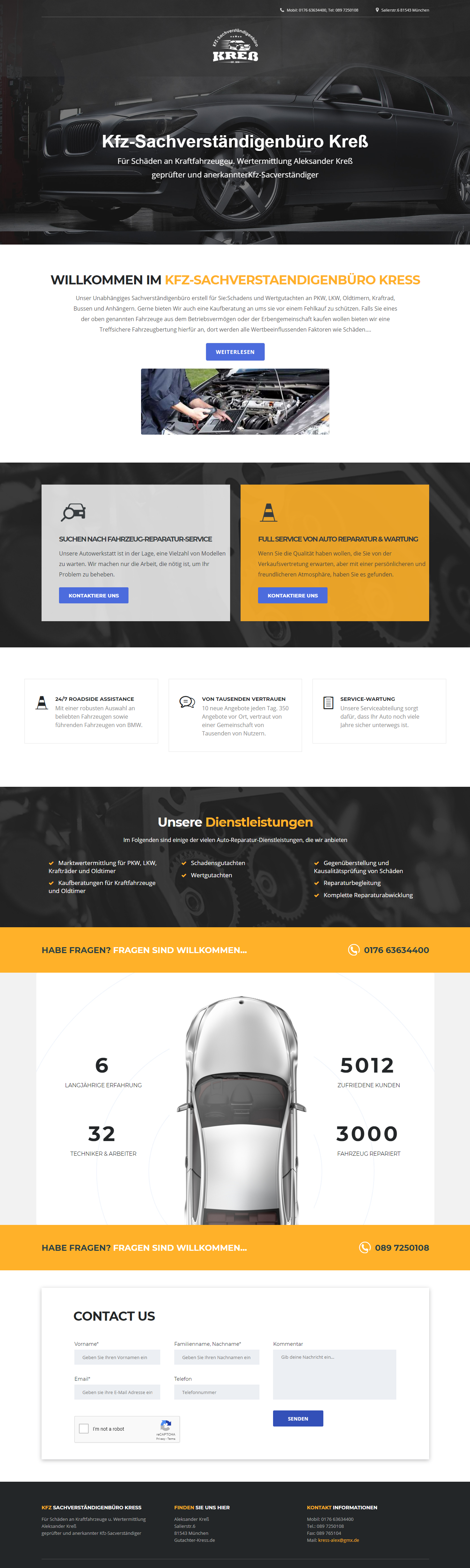 KFZ Sachverstaendiger Kress Car Hiring Company by Sohailms KFZ Sachverstaendiger Kress Car Hiring Company in Website Design Inspiration by Sohailms