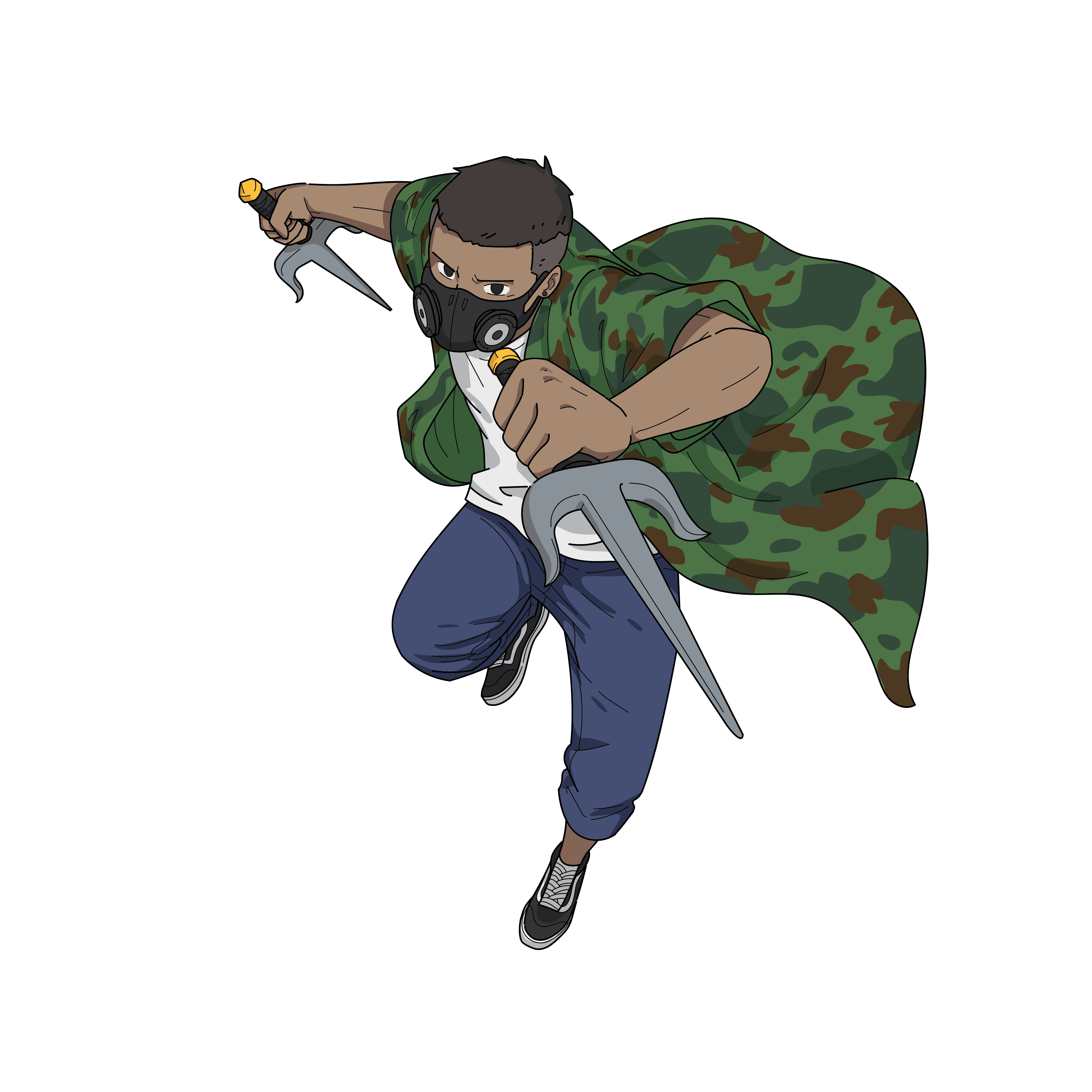 Fighter in Illustration and Graphics Inspiration by Fauzanariefhanafi