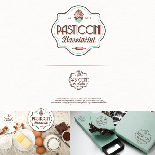 PASTRY LOGO DESIGN by Emanuela PASTRY LOGO DESIGN in Logo Design Inspiration by Emanuela