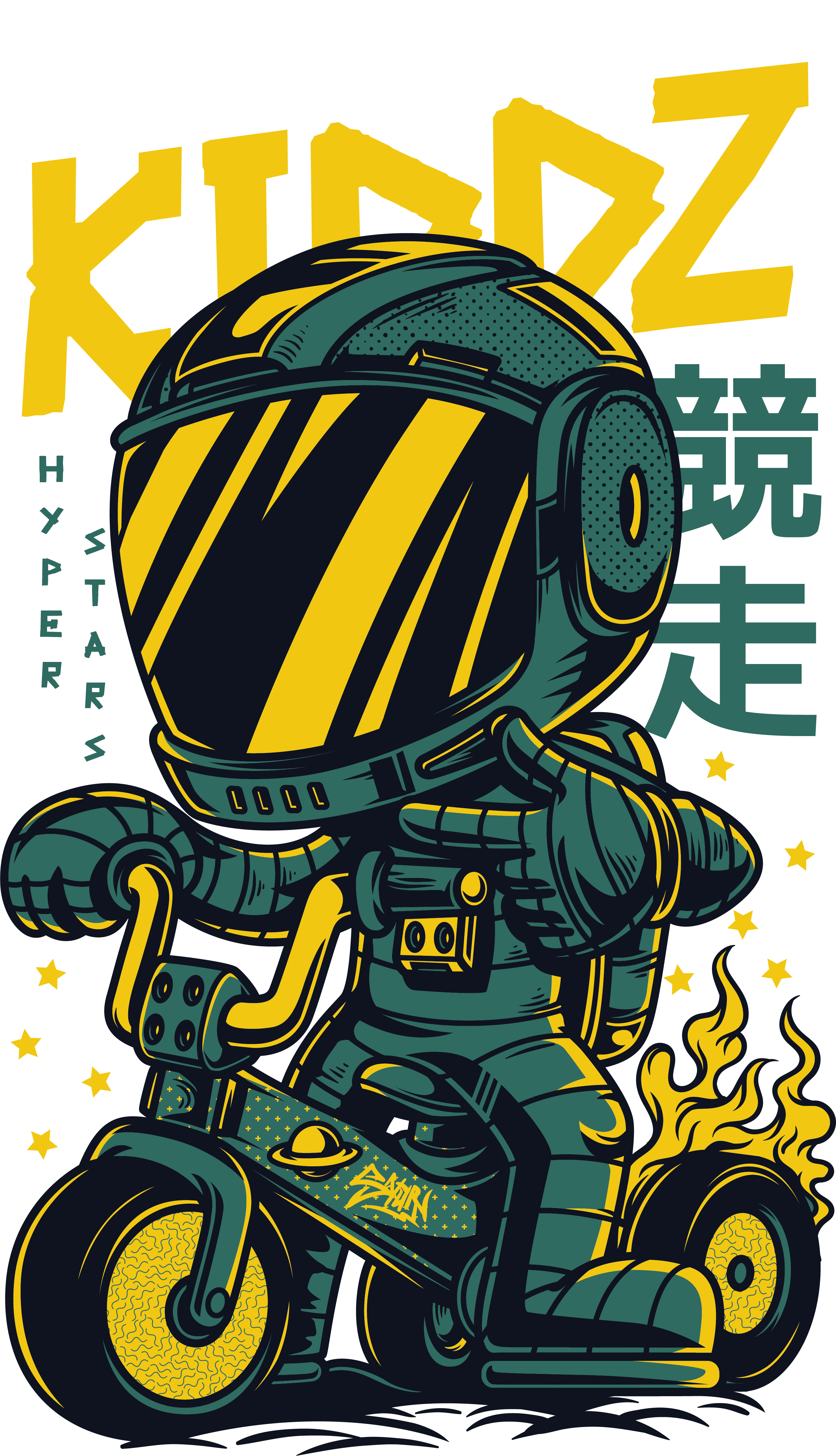 ASTRO RIDER - T-Shirt Design BY DOPA 279172 - Designhill