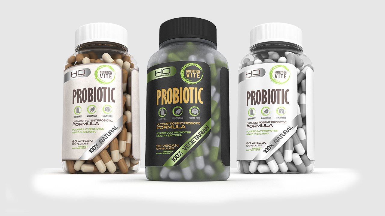 Probiotic Label Example Probiotic Label Design By Arquimedia 37563 - Designhill