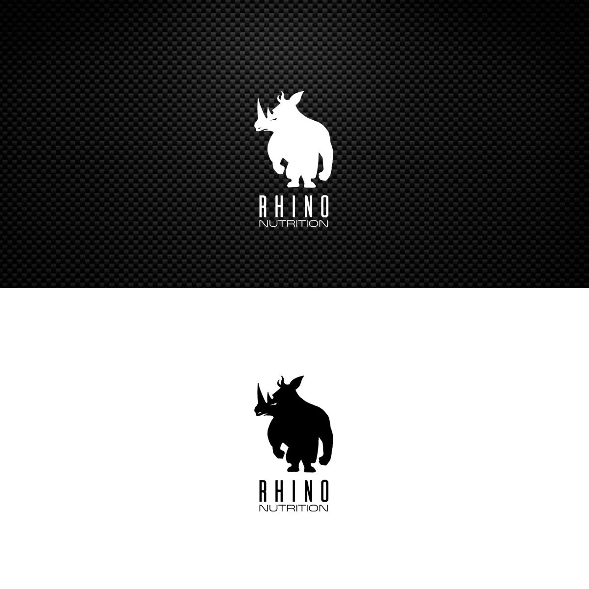 rhino nutrition logo and label in Character & Mascot design Inspiration by Arquimedia