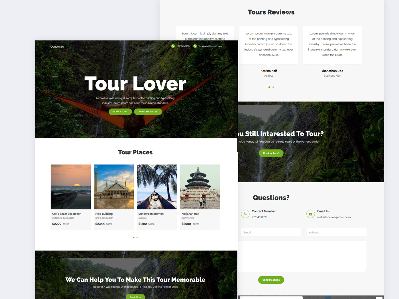 tour travel landing page by Tanvi Rahman Hridoy tour travel landing page in Website Design Inspiration by Tanvi Rahman Hridoy