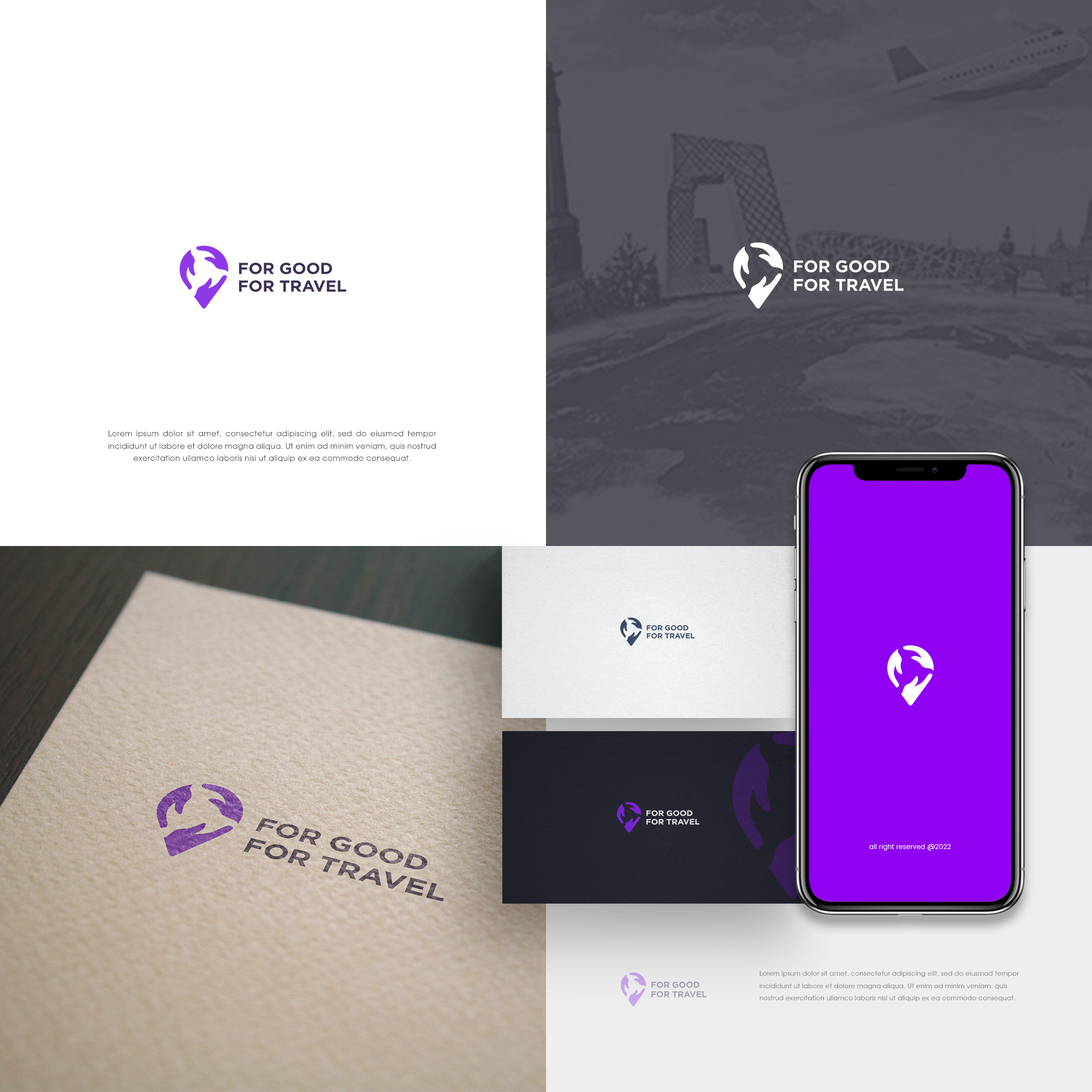 Charitable travel organization requires logo in Logo & Brand Identity Inspiration by Alan Walker™♪