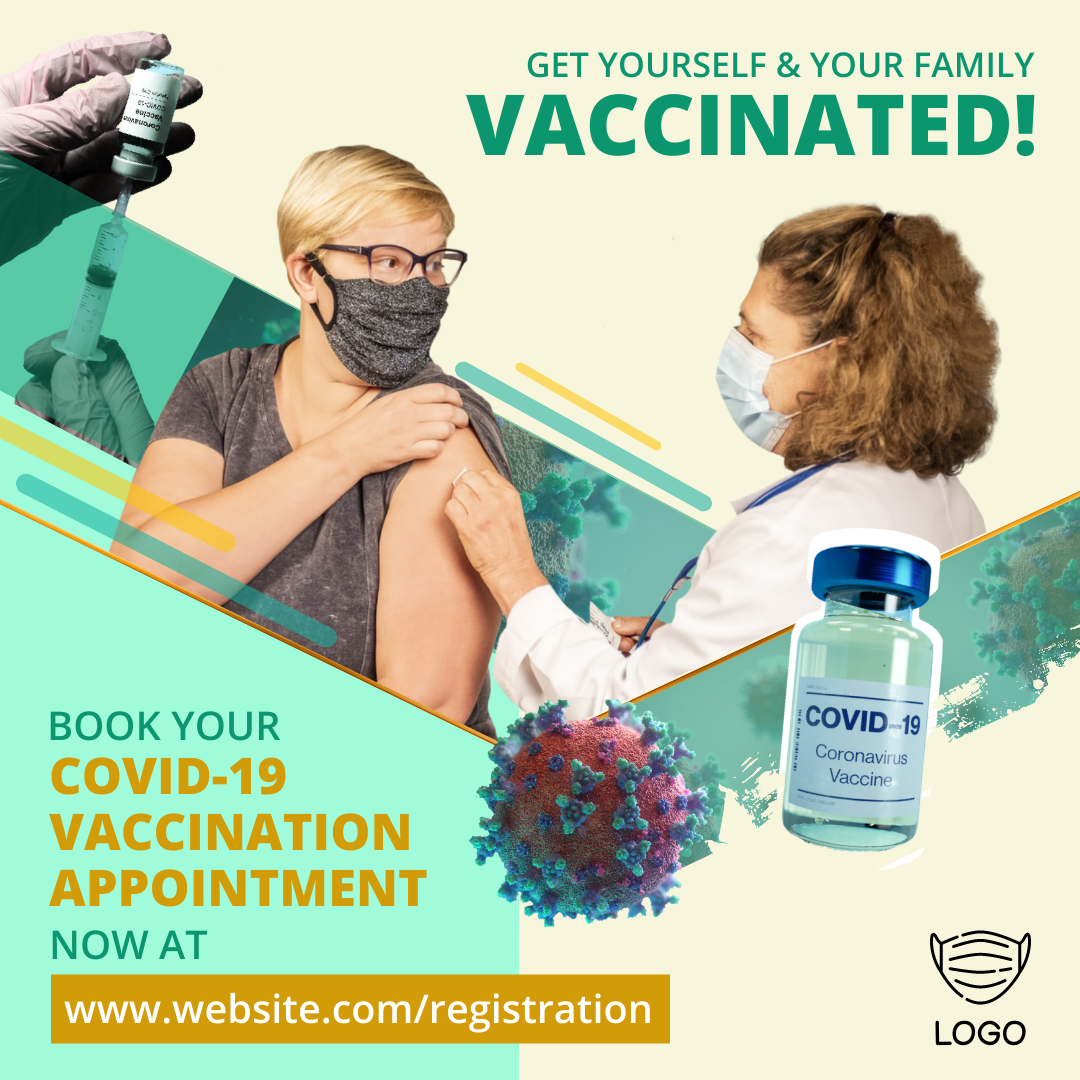 COVID-19 VACCINATION DRIVE SOCIAL MEDIA ADS DESIGN by Queenie Quek COVID-19 VACCINATION DRIVE SOCIAL MEDIA ADS DESIGN in Instagram Ad Inspiration by Queenie Quek