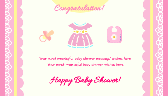 Baby Shower Greeting Card by Queenie Quek Baby Shower Greeting Card in Tag Inspiration by Queenie Quek