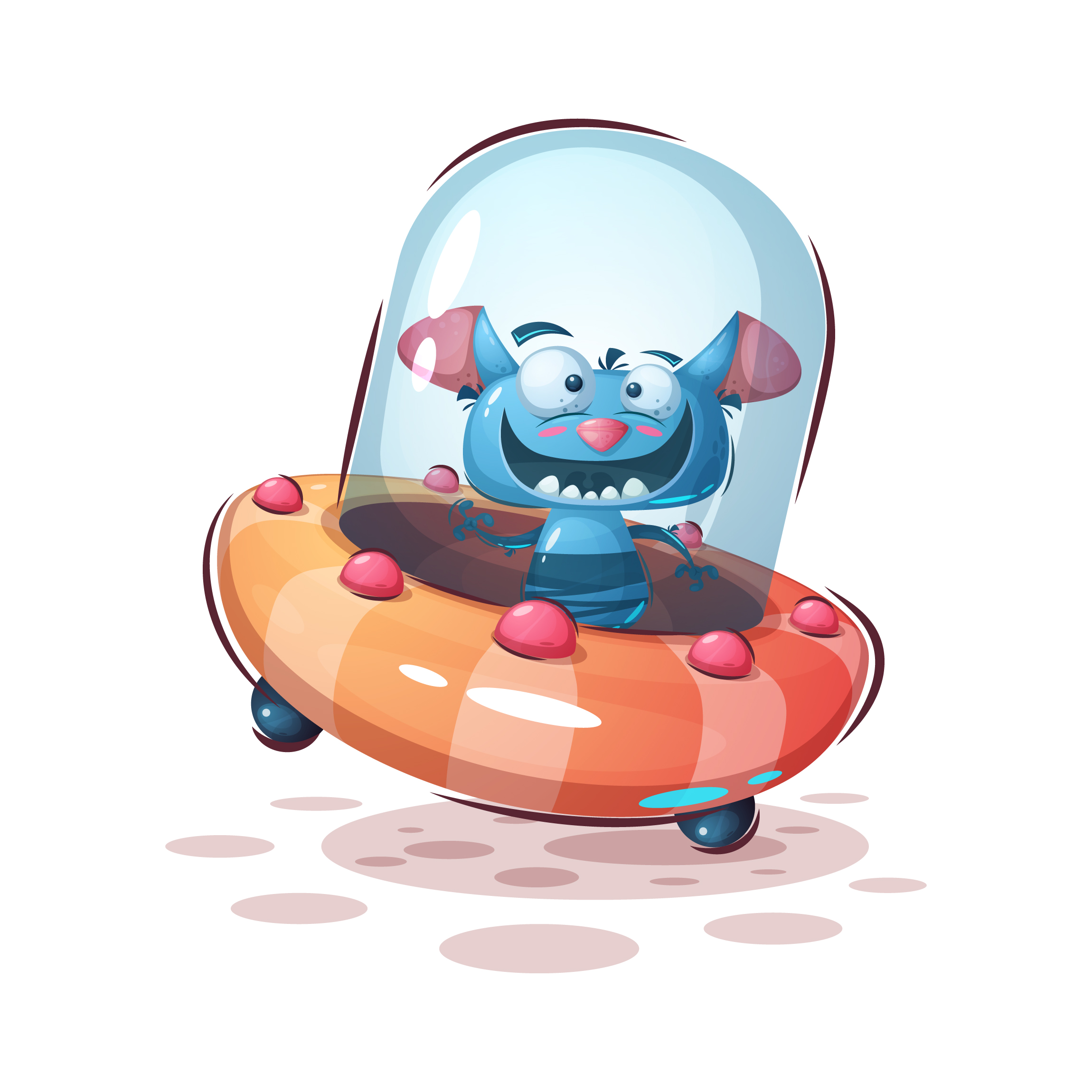 Crazy alien in Character & Mascot design Inspiration by Rwgusev