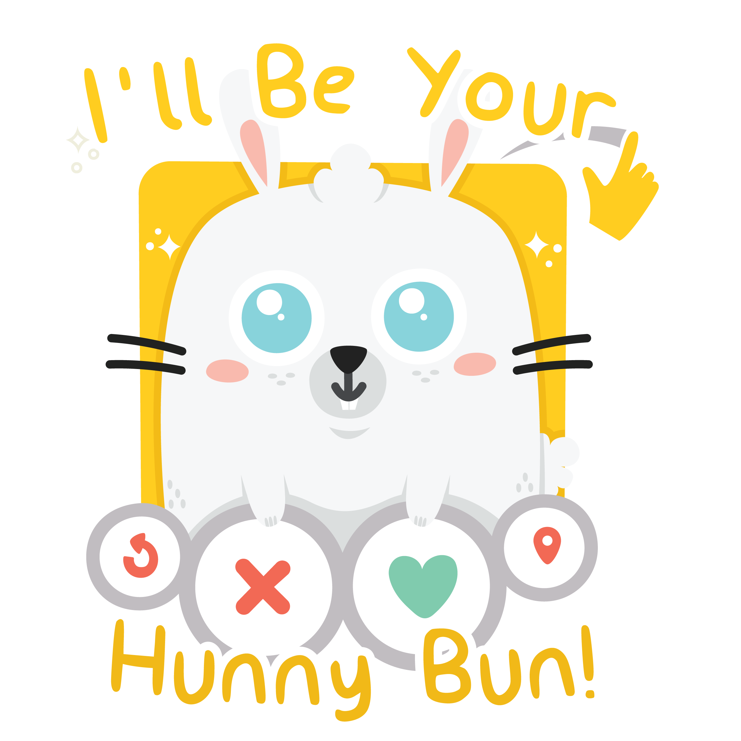 The Perfect Match - Bunny in Illustration and Graphics Inspiration by Oh Doodlez!