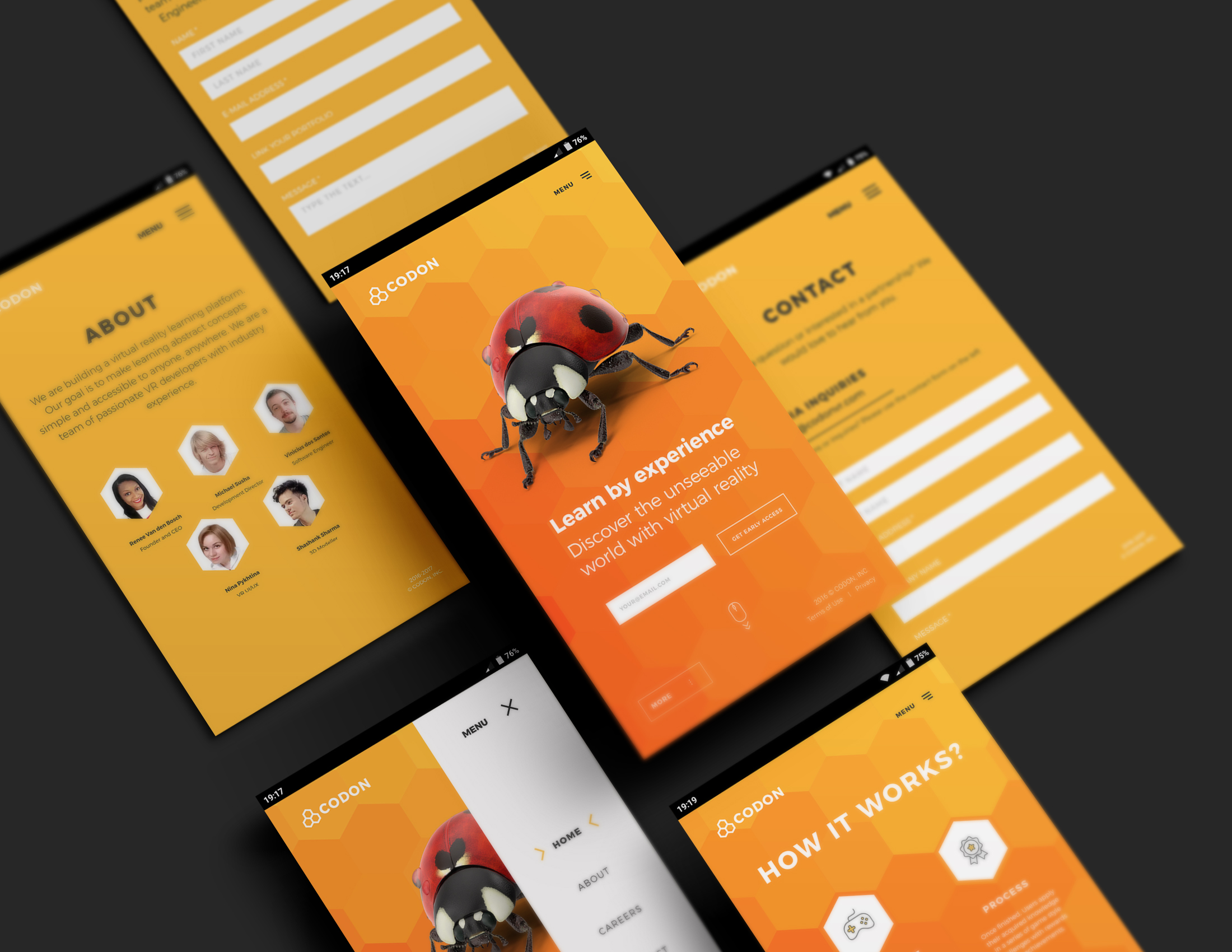 Website design for Codon VR in Website Design Inspiration by Pykhtik