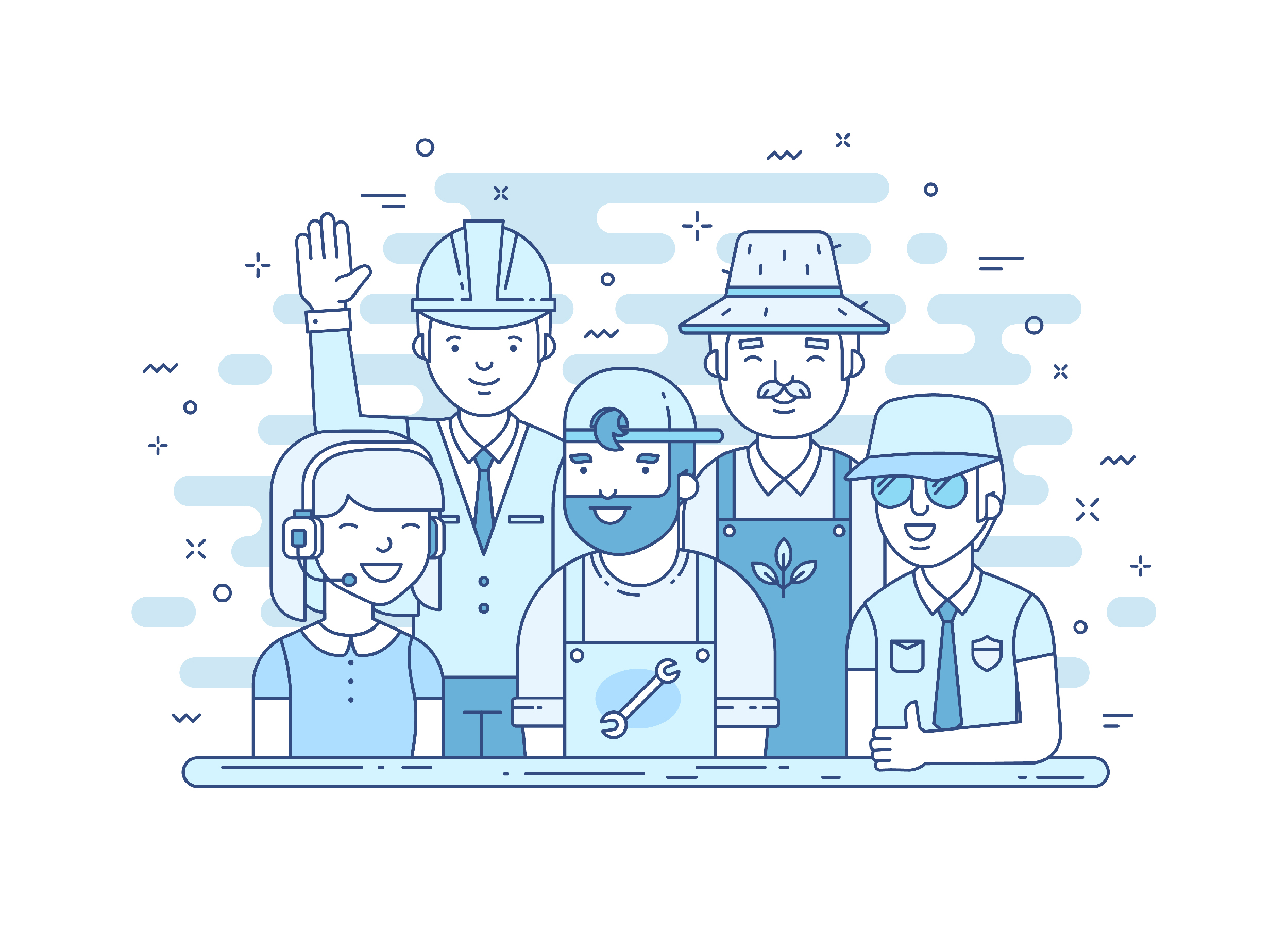 Services illustrations for web-site by Pykhtik Services illustrations for web-site in Illustration and Graphics Inspiration by Pykhtik