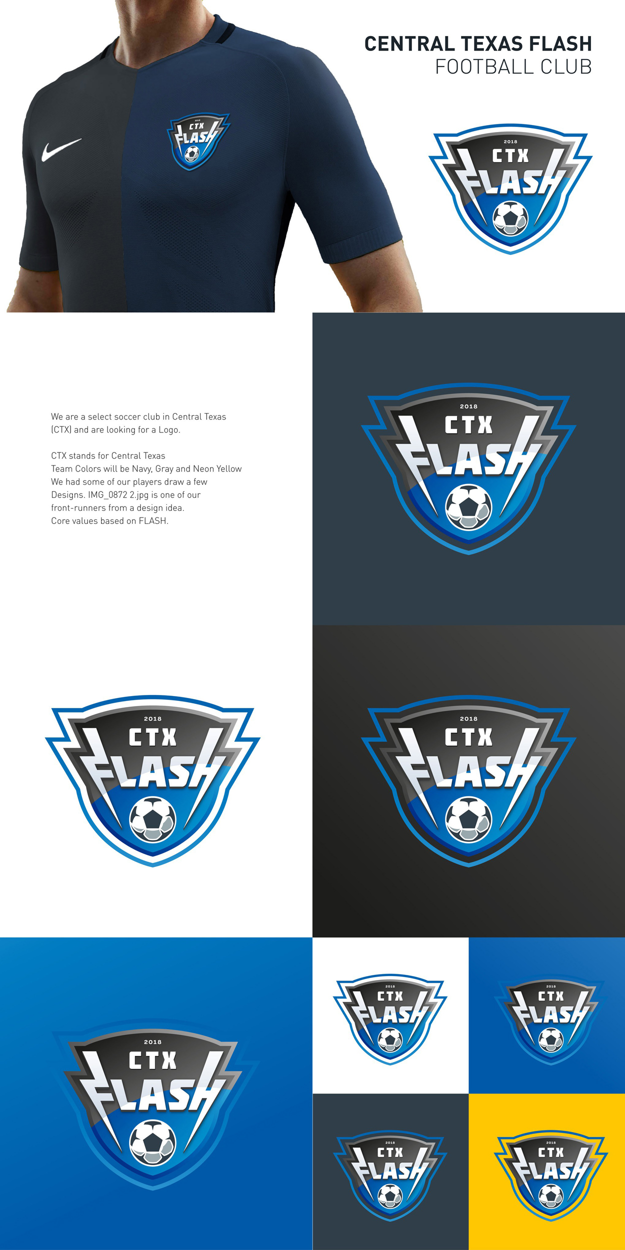 Central Texas Flash Football Club in Logo Design Inspiration by Erdihan Design