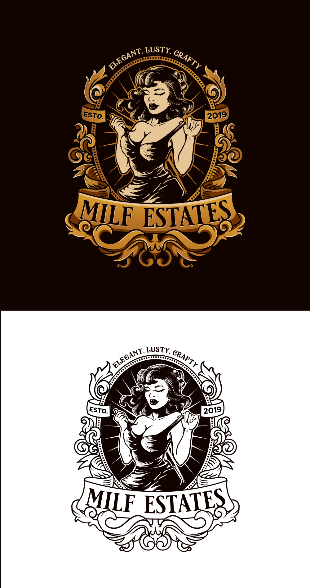 Milf Estates by Flicker Milf Estates in Logo Design Inspiration by Flicker