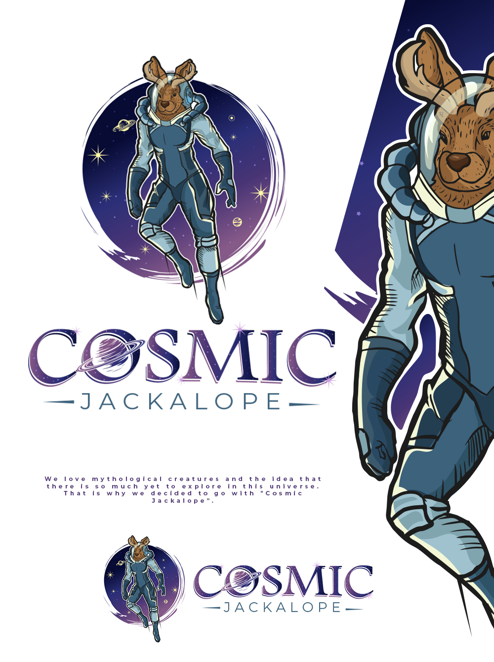 Cosmic Jackalope by Flicker Cosmic Jackalope in Logo & Social Media Pack Inspiration by Flicker