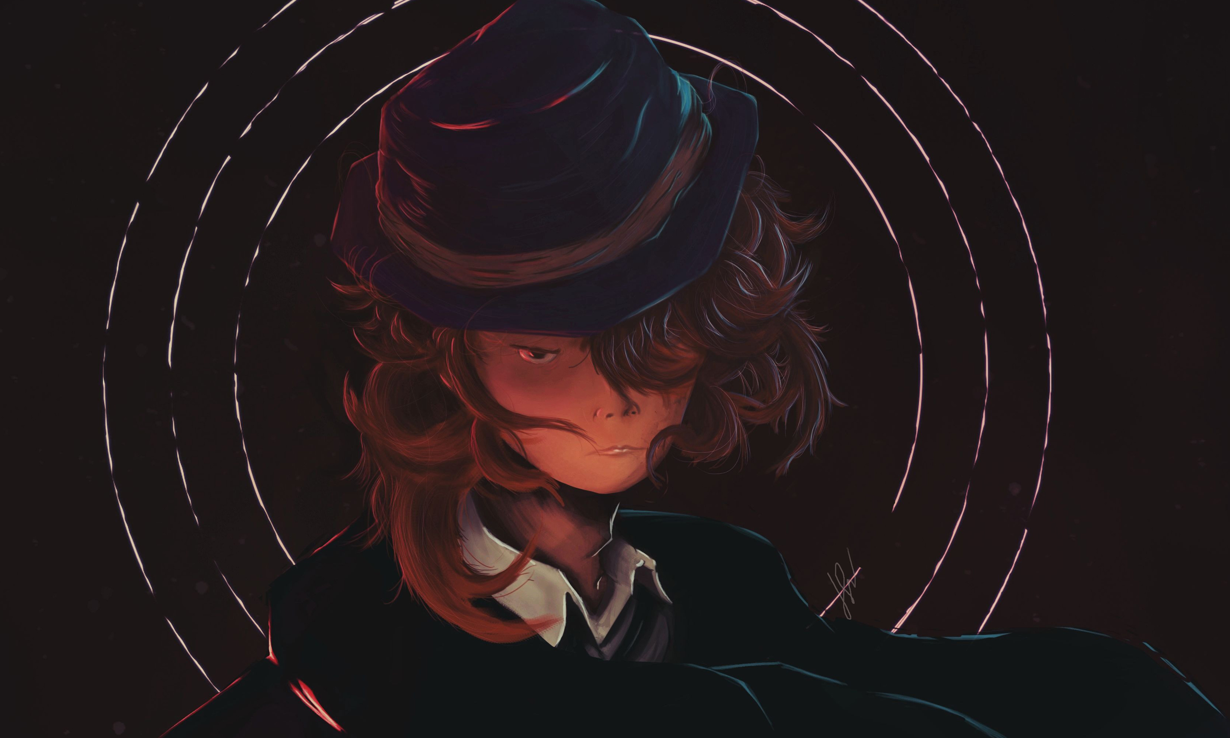Chuuya Nakahara in Visual Art Inspiration by Jim Brian Natanauan