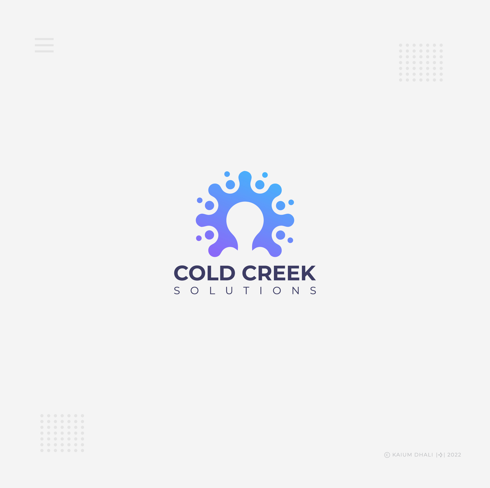 COLD CREEK SOLUTIONS in Logo & Brand Identity Inspiration by Kaium Dhali