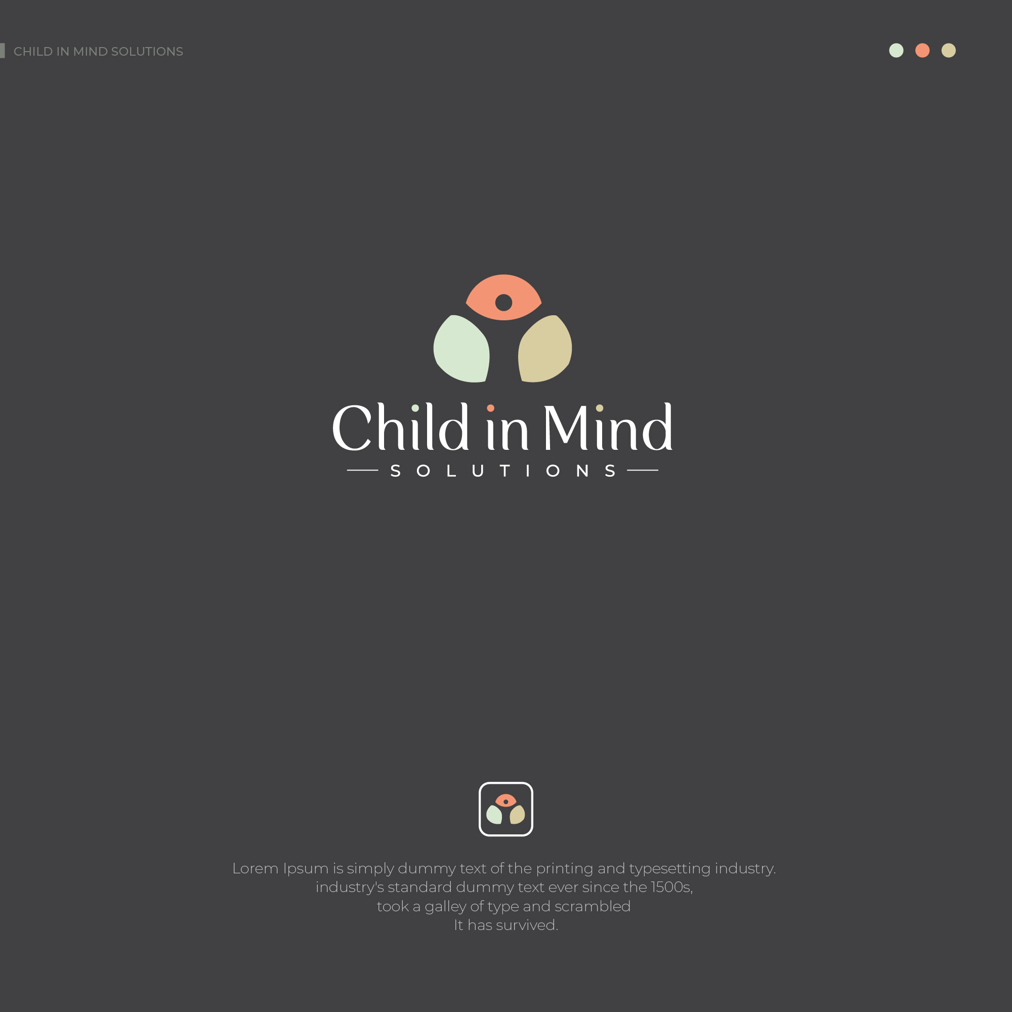 Child in Mind Solutions by Kaium Dhali Child in Mind Solutions in Logo & Brand Identity Inspiration by Kaium Dhali