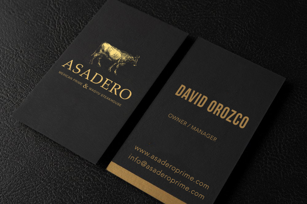 Asadero Business Cards by Seattle Media Works Asadero Business Cards in Business Card Design Inspiration by Seattle Media Works
