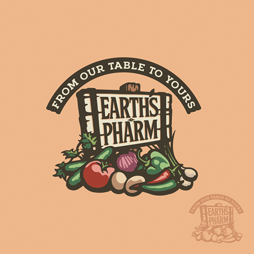 Earth's Pharm Logo by Luberadesign Earth's Pharm Logo in Logo Design Inspiration by Luberadesign