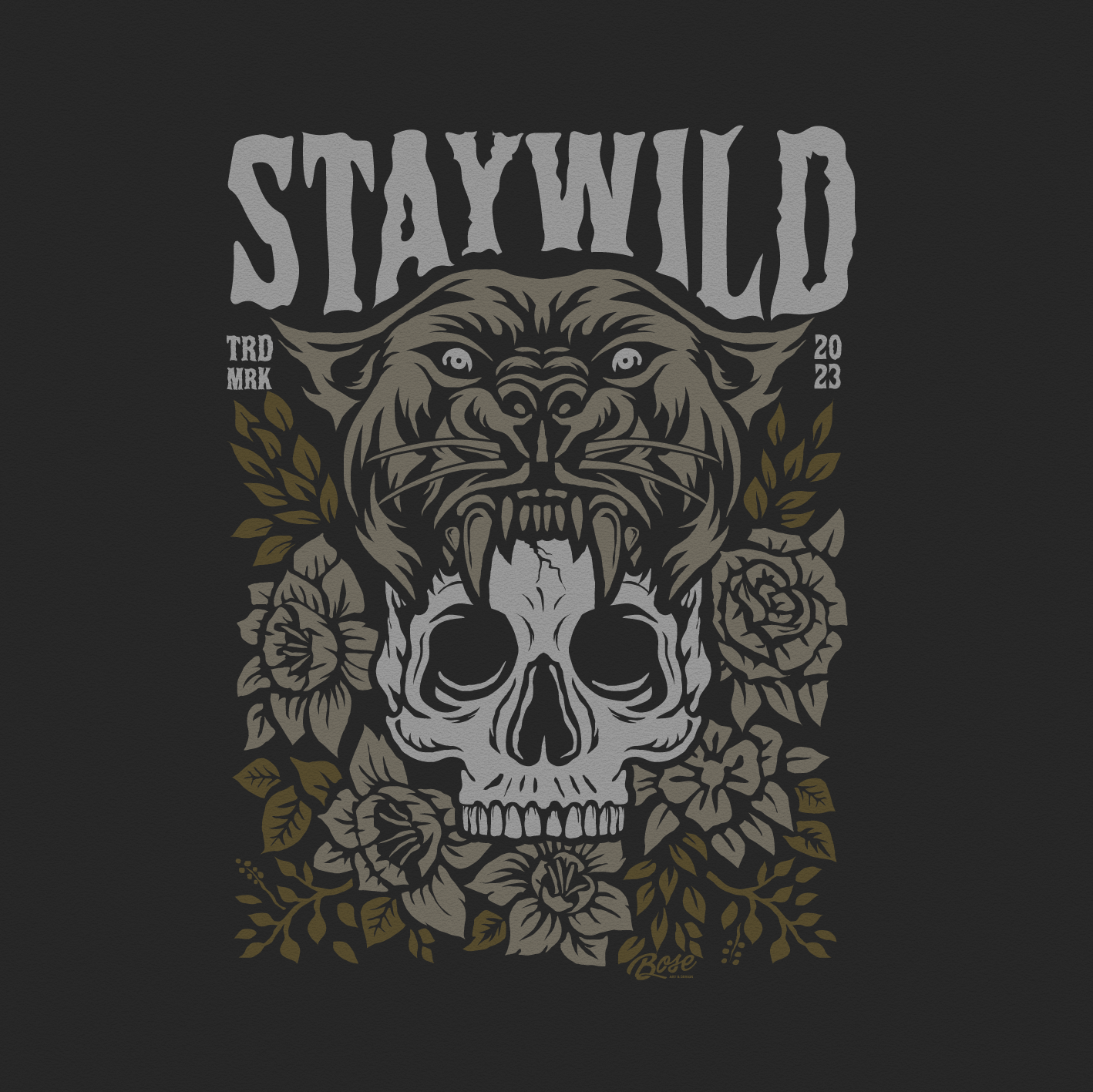 Stay Wild logo by Bose Stay Wild logo in T-Shirt Design Inspiration by Bose